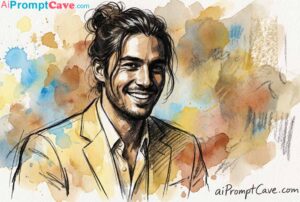 Brushwork with Realistic Watercolor on wet paper - Free Ai Prompt - aiPromptCave