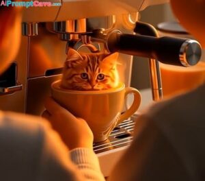 Coffee Cat Cup - Free Ai Video Prompt