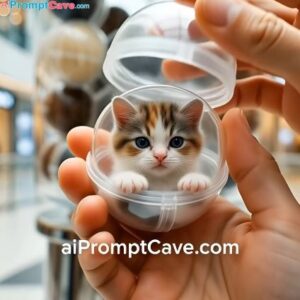 Real Cats Gumball Machine - Choose your Cat - Free Ai Prompt aiPromptCave.com