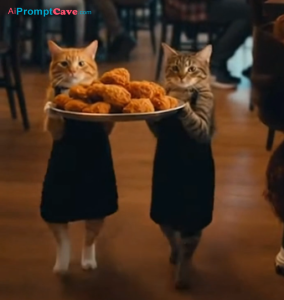 Waiter Cats in a Restaurant Fight - Free Ai Video Prompt Waiter Cats in a Restaurant Fight - Free Ai Video Prompt