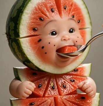 aiPromptCave.com : Ai Baby Watermelon Feeding - Free Ai Video Prompt