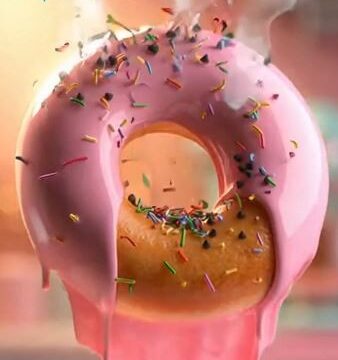 Ai Preparing Donut for Restaurant Ads - Donut Glaze Magic - Free Ai Video Prompt