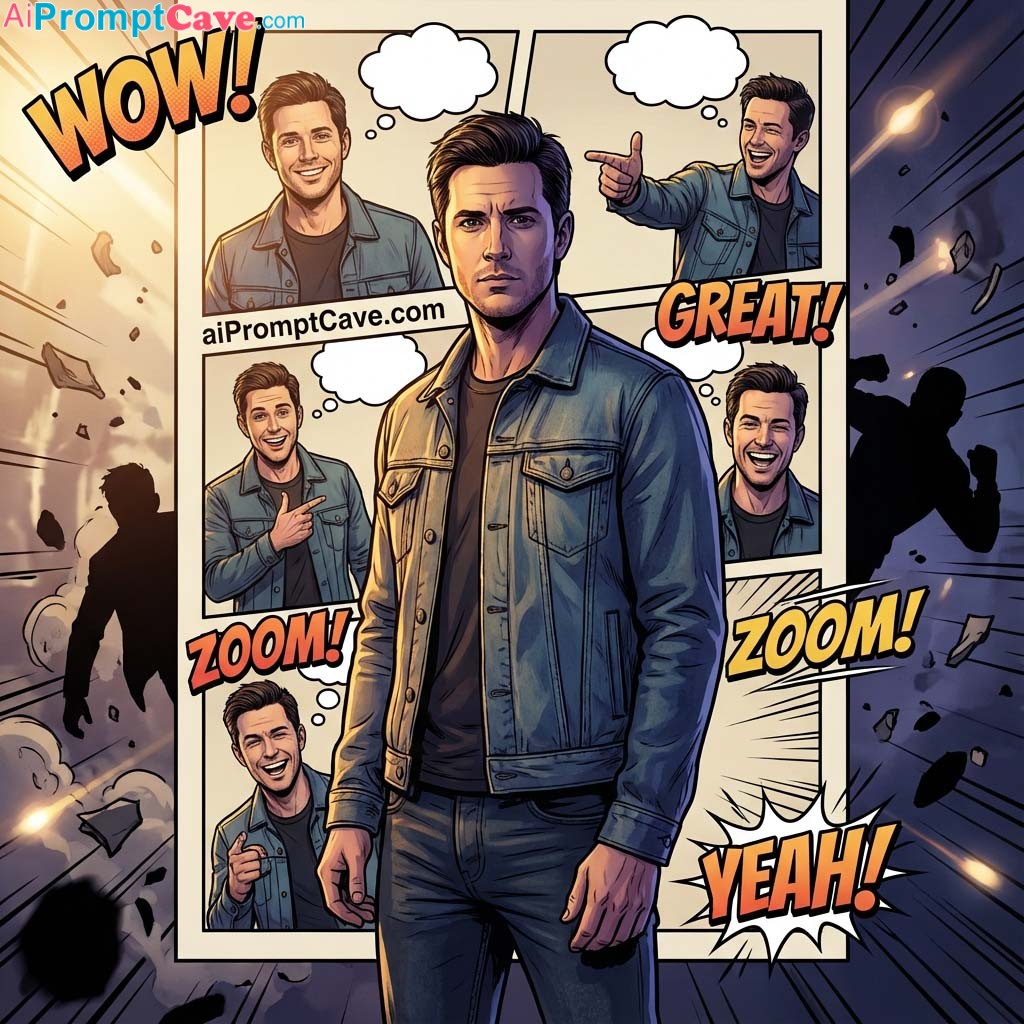 caricature portrait of your profile picture