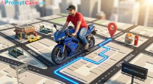 Free Ai Prompt for Creative Delivery Ad - high-end commercial advertising - Edit it according to your City - Free Ai Prompt