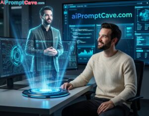 Futuristic Hologram of myself Scene AI Prompt Cinematic Sci-Fi Portrait - Free Ai Prompt