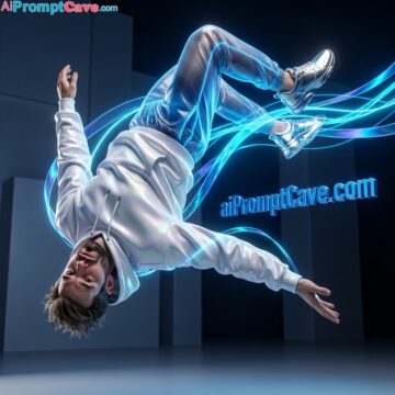 How to Create Marketing Ad Creative Futuristic Sportswear Editorial in Neon Motion - Free Ai Prompt