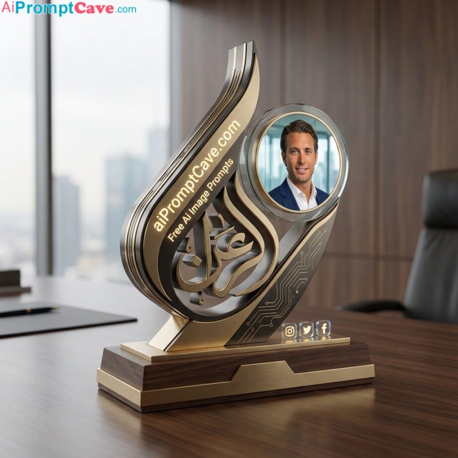 How to Create Ultra-Luxury 3D Digital Award Design Free Ai Prompt for Premium Brand Identity