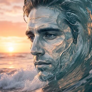 How to Make your Face as an Ocean Wave Portrait - Free Ai Prompt with Perfect Identity Lock