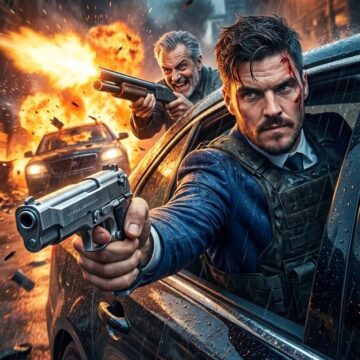 How to Put yourself in a Rescue Mission Action Poster – Cinematic Car Chase Gunfight - Free Ai Prompt
