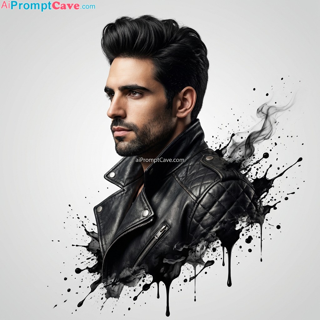 How to Turn your Photo into a Surreal Ink Disintegration Effect Portrait - Free Ai Prompt