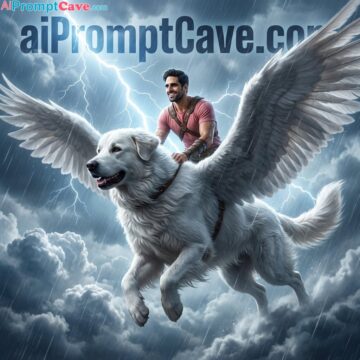 How to Turn your Photo into an Epic Cinematic Flying Dog Fantasy Rider - Free Ai Prompt