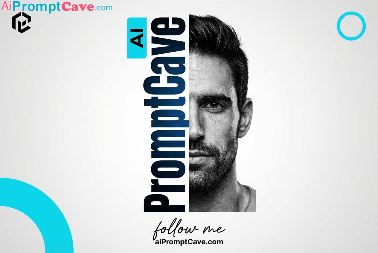 Marketing AD Creative - High-Impact Sports Poster Design with Bold Typography & Portrait - Free Ai Prompt