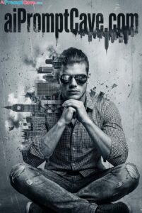 Turn Your Photo into Surreal Urban Portrait Cityscape & Human Fusion - Free Ai Prompt