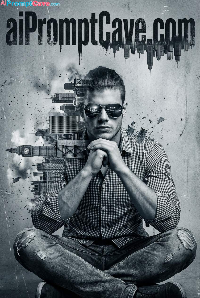Turn Your Photo into Surreal Urban Portrait Cityscape & Human Fusion - Free Ai Prompt