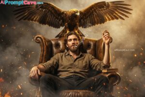 Turn your Photo into Cinematic Movie Poster with Golden Eagle Portrait - Free Ai Prompt