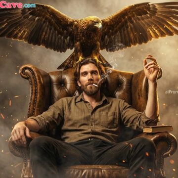 Turn your Photo into Cinematic Movie Poster with Golden Eagle Portrait - Free Ai Prompt