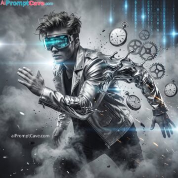 Turn your Photo into Liquid Chrome Hero in Surreal Dreamscape - Free Ai Prompt