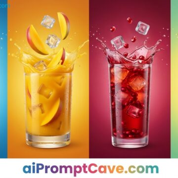 How to Create 3D Fruit Juice Splash Images Marketing Ads - Free Ai Prompt