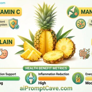 How to Create a Nutrition infographic for Pineapple by AI - Free Ai Prompt