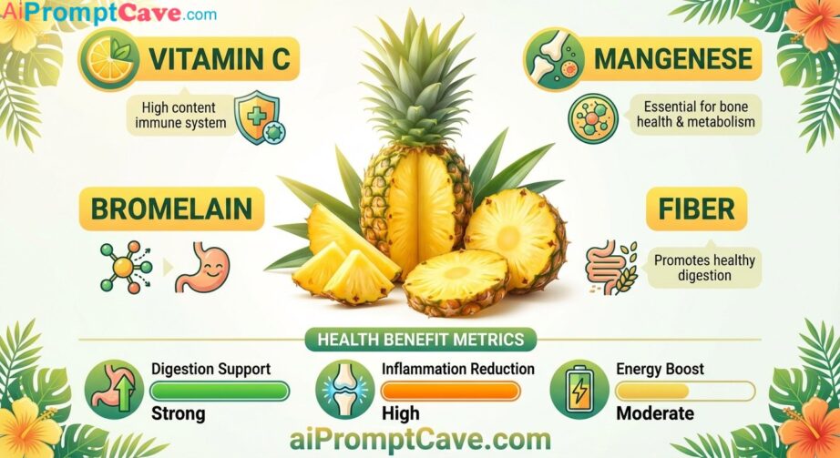 How to Create a Nutrition infographic for Pineapple by AI – Free Ai Prompt How to Create a Nutrition infographic for Pineapple by AI - Free Ai Prompt