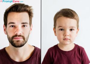 How to Get a photo of yourself as a Kid with Ai - Free Ai Prompt