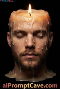 How to Make your Photo as Surreal Melting Candle Man Portrait - Free Ai Prompt