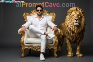 How to Turn your image into Luxury Throne Portrait with Lion Statue in Ultra-Realistic 8K - Free Ai Prompt How to Turn your image into Luxury Throne Portrait with Lion Statue in Ultra-Realistic 8K - Free Ai Prompt