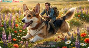 Epic Giant Dog Adventure Scene Prompt - Free Ai Prompt
