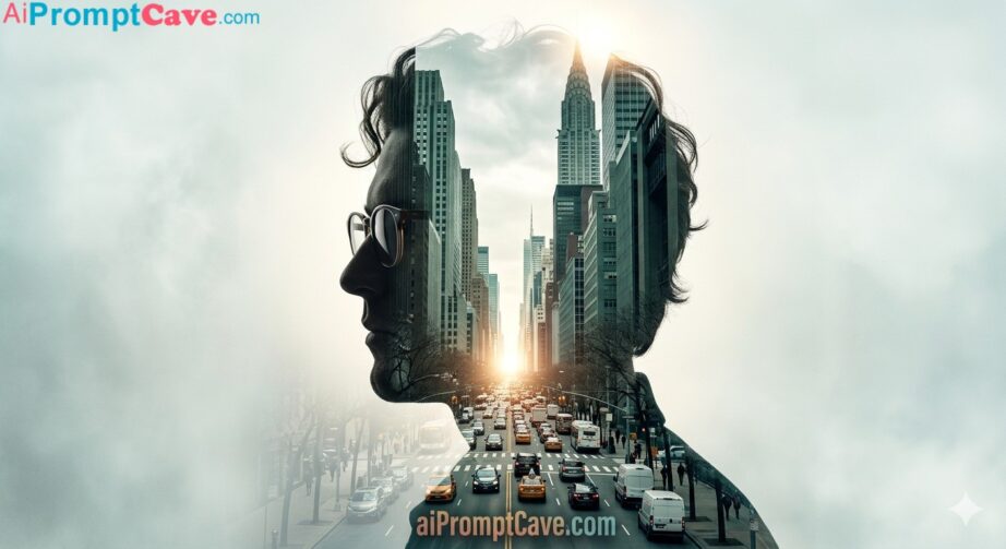 Cinematic Double Exposure City Portrait Prompt Using Free Ai Prompt Cinematic Double Exposure City Portrait Prompt Using Free Ai Prompt