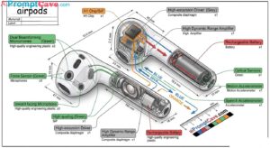 Create Isometric 3D Airpods Image, Technical Infographic - Free Ai Prompt Create Isometric 3D Airpods Image, Technical Infographic - Free Ai Prompt