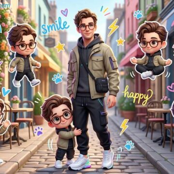 Cute 3D Cartoon Style Man Portrait Prompt Using Free Ai Prompt