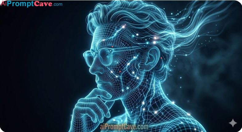 Futuristic Neon Wireframe Man Portrait Prompt – Free Ai Prompt Futuristic Neon Wireframe Man Portrait Prompt - Free Ai Prompt