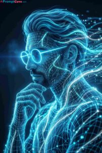 Futuristic Neon Wireframe Portrait AI Prompt Using Free Ai Prompt Futuristic Neon Wireframe Portrait AI Prompt Using Free Ai Prompt