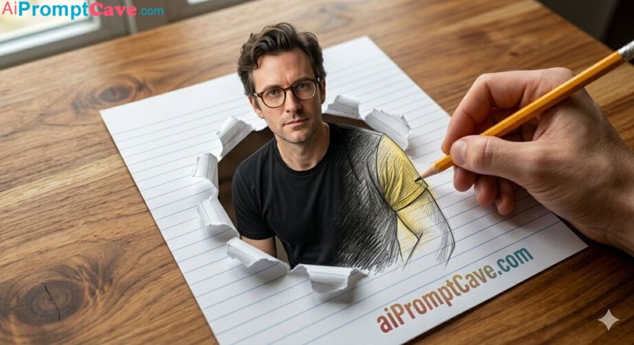 Sketch to Reality Man Photo Prompt - Free Ai Prompt