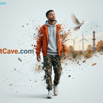 Surreal Double Exposure Man Transformation Poster - Free Ai Prompt