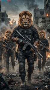 Battle-Scarred Lion Soldier Army Cinematic - Free Ai Image Prompt