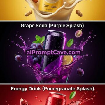 Beverage Splash Product Shot - Free Ai Image Prompt