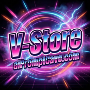 Brand Neon Chrome Retro Poster T-Shirt Design Synthwave Style - Free Ai Image Prompt