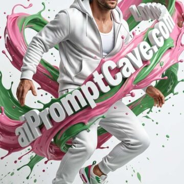 Cinematic Fashion Fitness Poster Man Dynamic Studio Shot - Free Ai Prompt