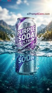 Cinematic Product Water Splash Ad - Free Ai Image Prompt-