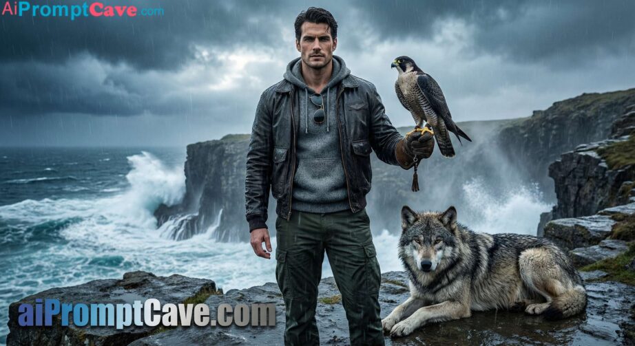 Cinematic Storm Cliff Portrait AI Prompt 8K – Free Ai Prompt Cinematic Storm Cliff Portrait AI Prompt Ultra Realistic 8K - Free Ai Prompt