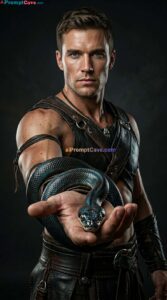 Cinematic Warrior Snake Portrait - Free Ai Image Prompt