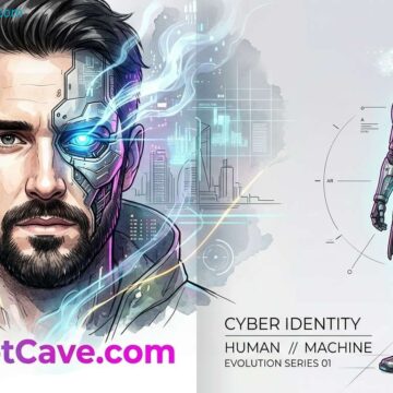 Create a luxury cyborg fashion portrait blending watercolor, neon tech, and ultra-realistic 8K cinematic detail.