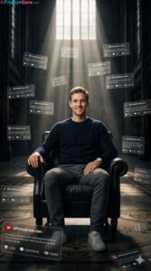 Dark Editorial Style Cinematic Luxury Social Media Man Portrait - Free Ai Image Prompt