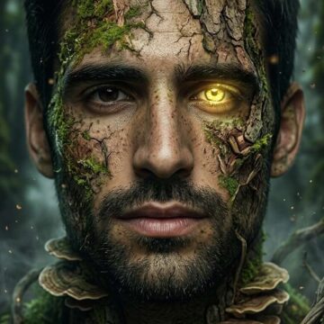Dark Forest Man Portrait Moss Skin Fantasy 916 Ultra Realistic Using Free Ai Prompt