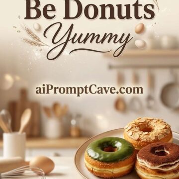 Elegant Artisan Donuts Bakery Banner - Free Ai Image Prompt