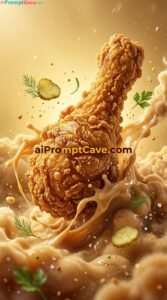 Epic Fried Chicken Cinematic Marketing Ad - Free Ai Prompt