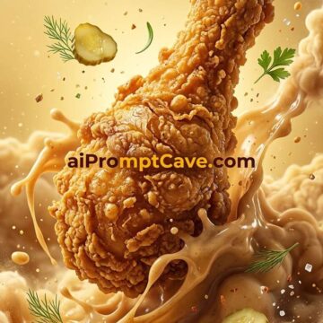 Epic Fried Chicken Cinematic Marketing Ad - Free Ai Prompt
