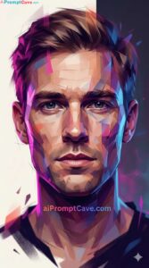 Geometric Neon Portrait Art Prompt 916 Cyberpunk Style Using Free Ai Prompt