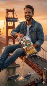 Giant Man on Suspension Bridge Scene - Free Ai Prompt Giant Man on Suspension Bridge Scene - Free Ai Prompt